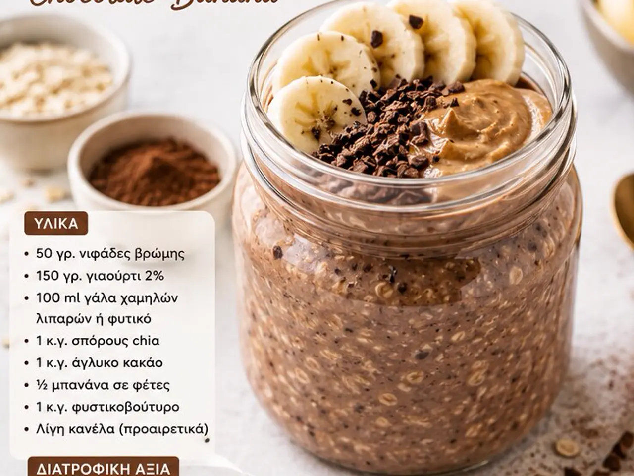 Chocolate Banana Overnight Oats