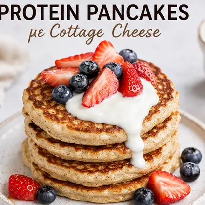 Protein Pancakes με Cottage Cheese