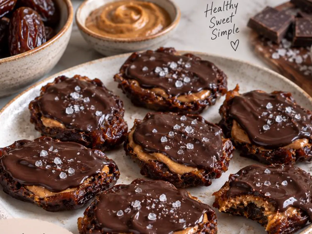 Smashed Date Chocolate Bites